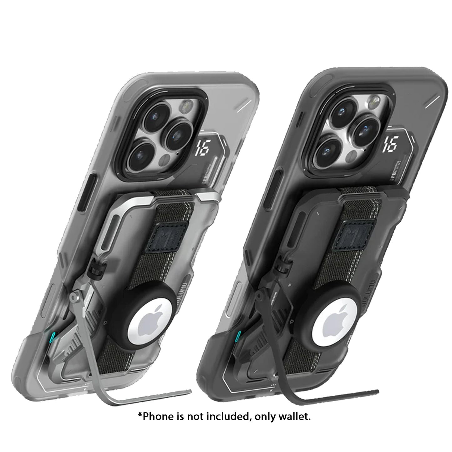 AULUMU G03 Magnetic Multi-Functional Metal Card Case with Kickstand