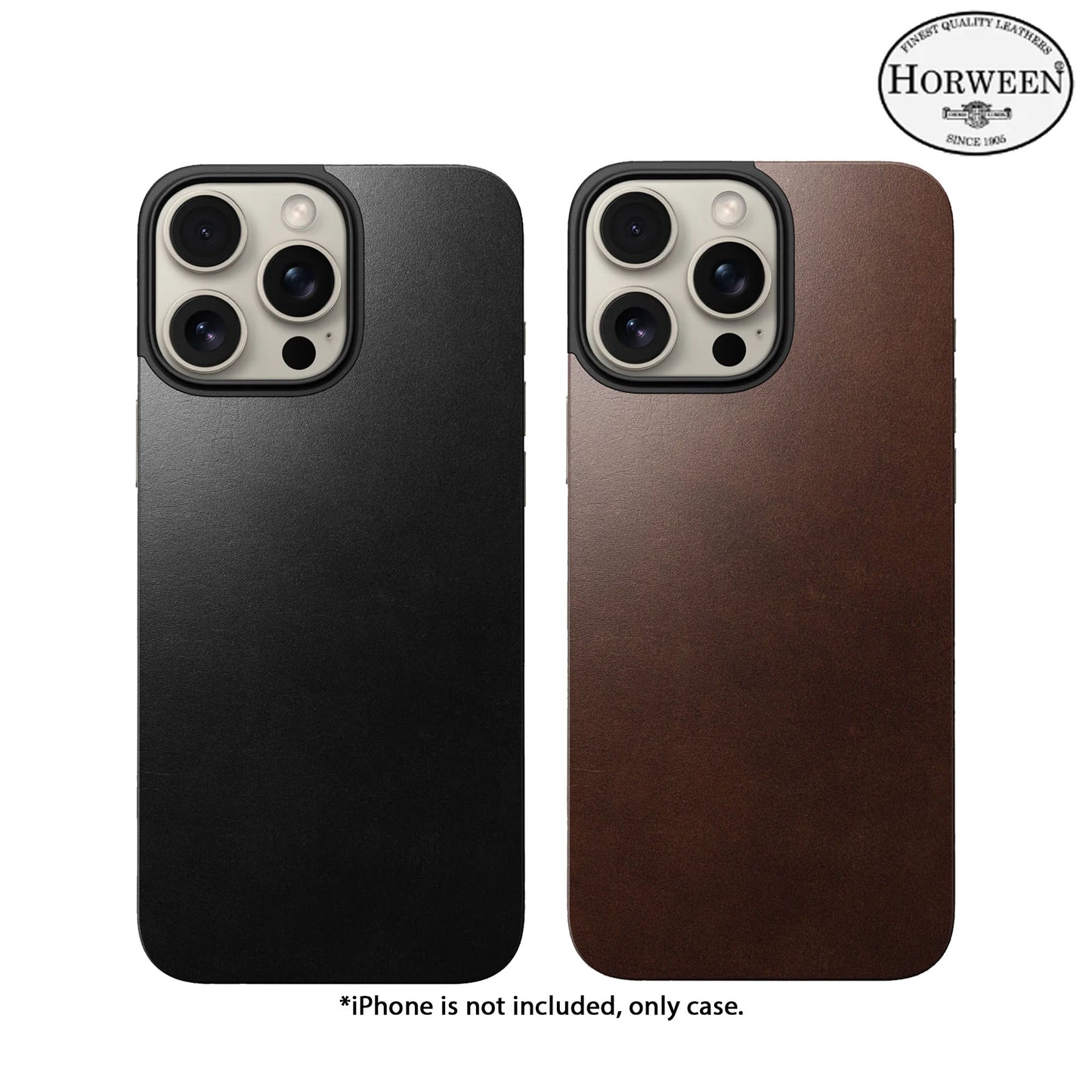 Nomad Magnetic Horween Leather Back for iPhone 16 Pro Max - MagSafe Compatible