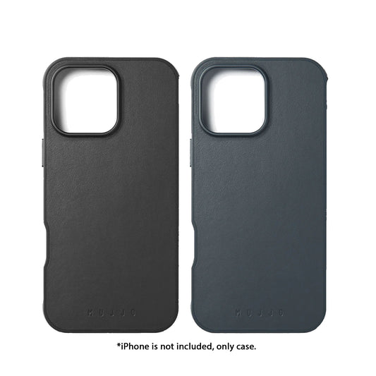 MUJJO Shield Case for iPhone 16 Series - Full Leather Case with MagSafe