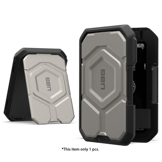 UAG Magnetic Wallet with Stand - Protects up to 3 Cards RFID Block - Black/Titanium