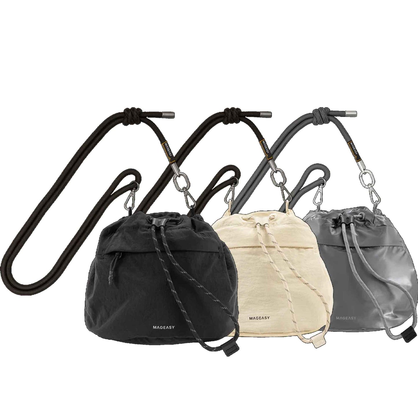 MAGEASY Flip Bucket Crossbody Bag + Strap Phone Lanyard 8.3mm - Forexengineer
