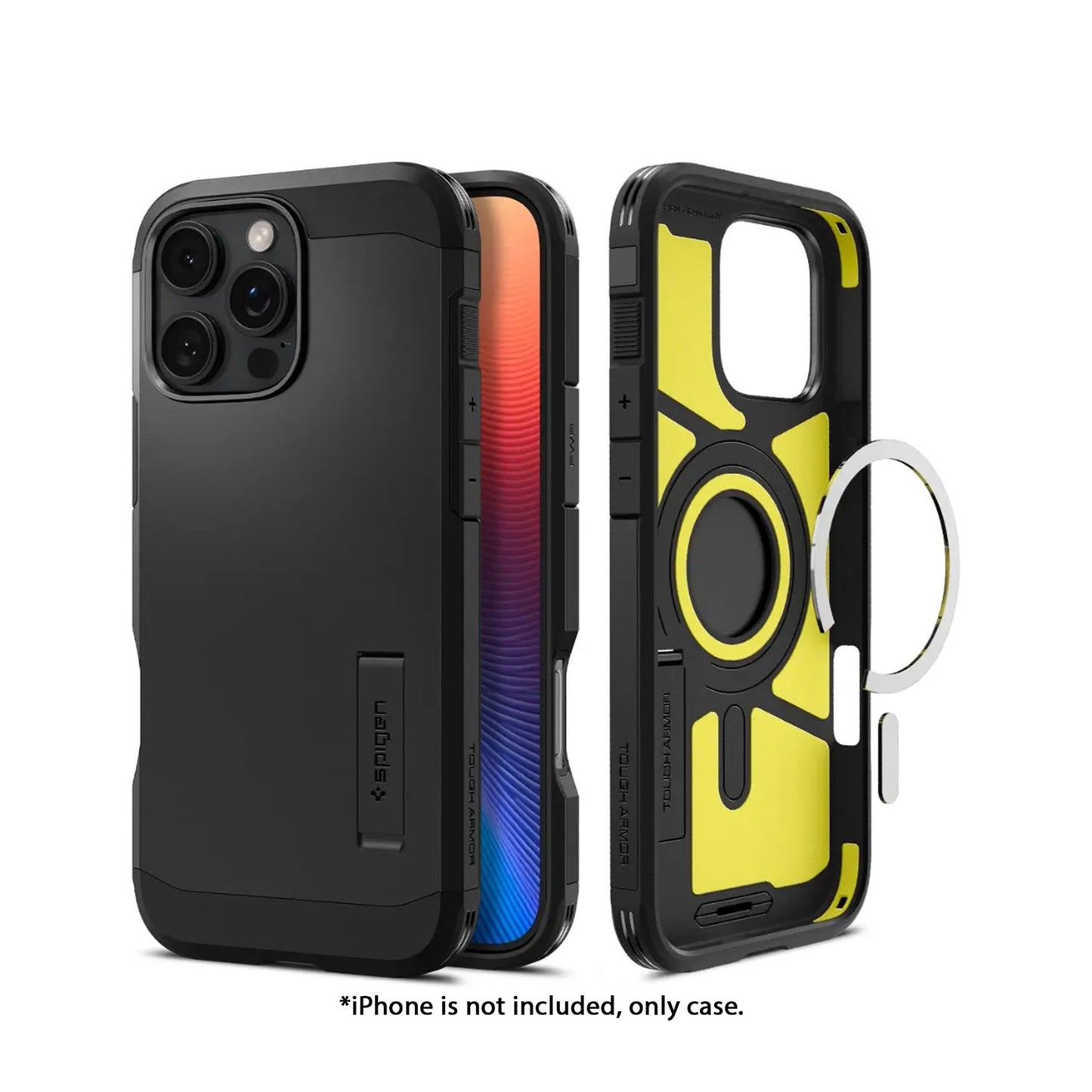 Spigen Tough Armor MagFit for iPhone 16 Series - Build-in Kickstand and MagSafe Compatible