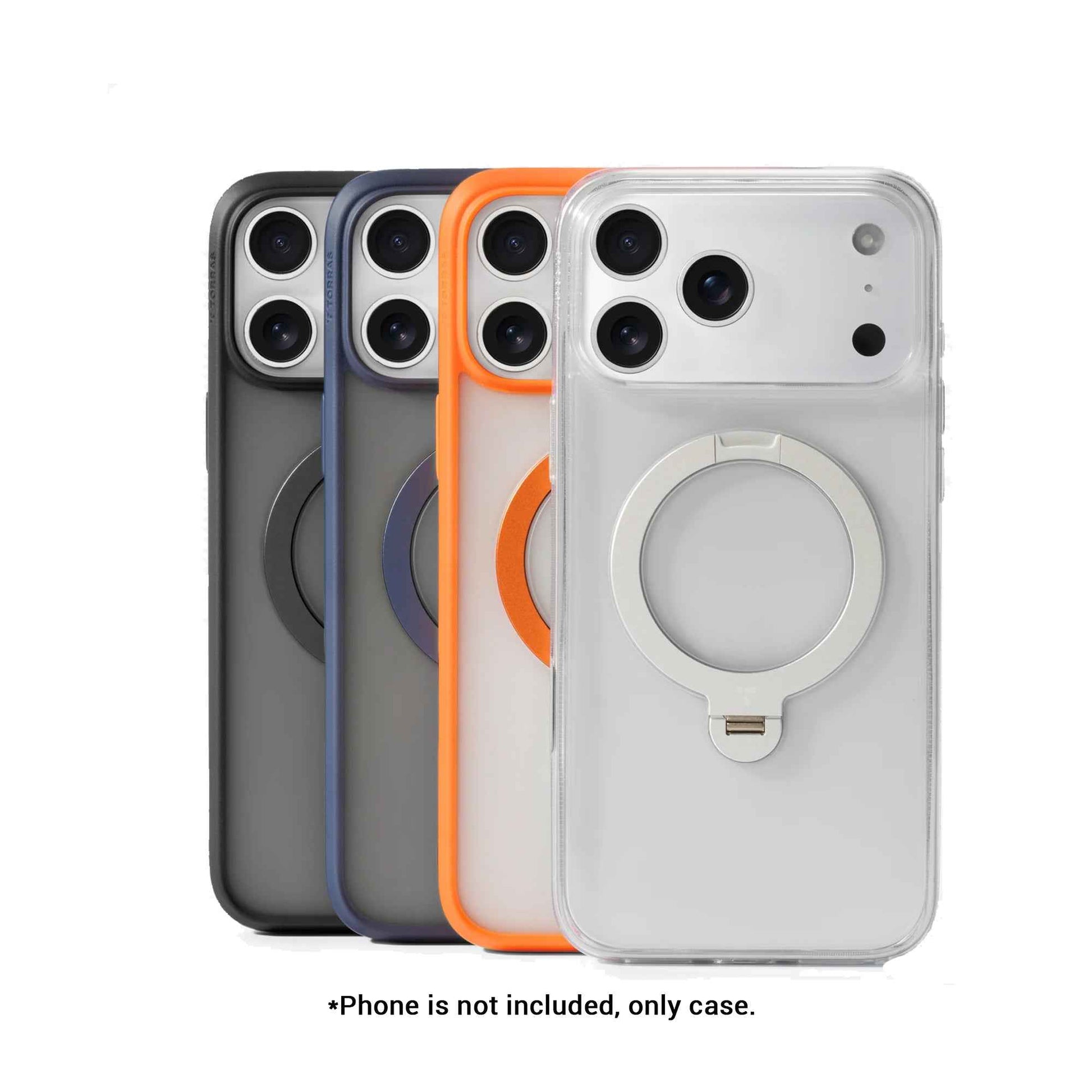 TORRAS Ostand Q3 Spin Series Case for iPhone 17 Series - Magnetic Case with Foldable Stand