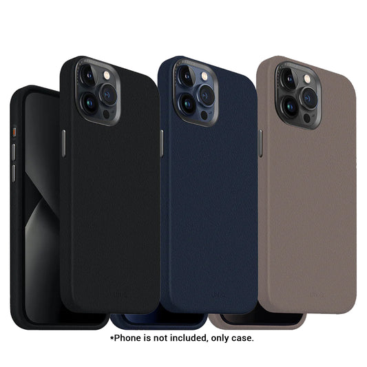 UNIQ Lyden MagClick Magnetic Charging Compatible Leatherette Case  for iPhone 15 Series