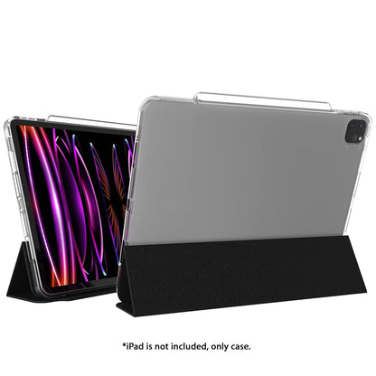ZAGG Crystal Palace Folio Case For IPad Pro 12.9"  ( 2022 / 2021 / 2020 / 2018 ) - Clear - Forexengineer -Malaysia- 840056178519
