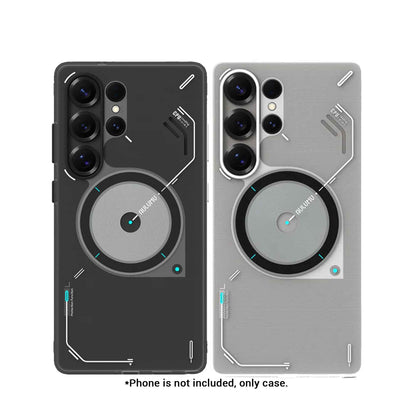 AULUMU S25 Frosted Case for Samsung Galaxy S25 Ultra - Glow in The Dark with Cooling Window Design Magnetic Case