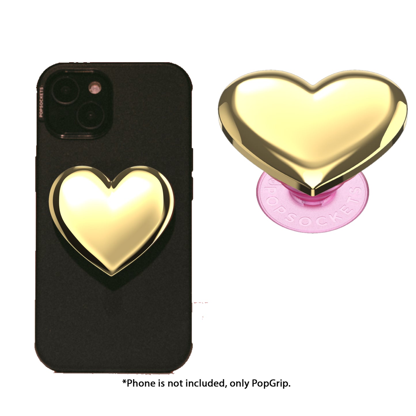 PopSockets Swappable PopGrip Luxe - Heart Of Gold