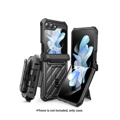 Supcase Unicorn Beetle PRO for Samsung Galaxy Z Flip 5 with Belt Clip - Black - Forexengineer -Malaysia- 843439124097