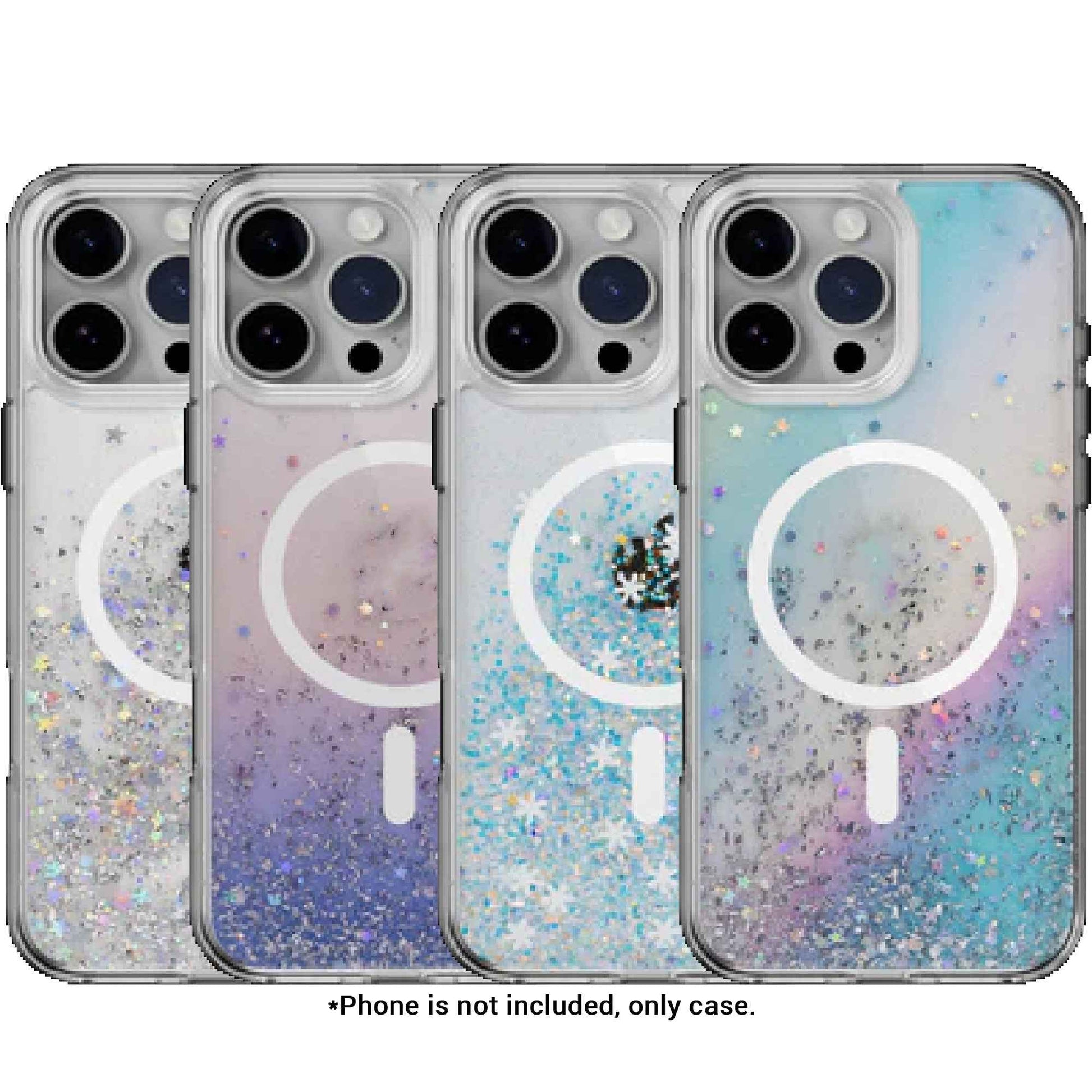 SwitchEasy Starfield M 3D Glitter Resin MagSafe Case for iPhone 16 Series - 10 Feet Drop Protection