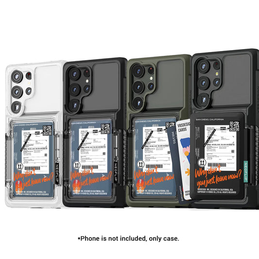 [ONLINE EXCLUSIVE] VRS Design NeoFlip Travel Card Slot for Samsung Galaxy S23 Ultra - Holds up to 3 Cards