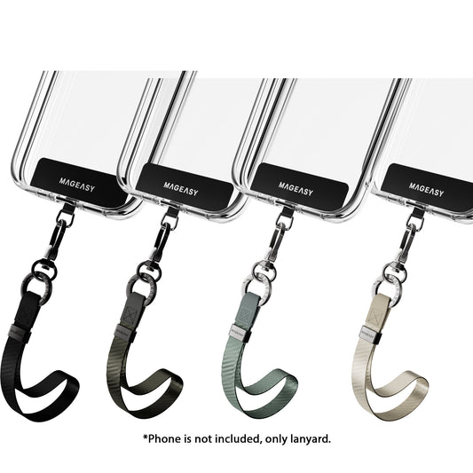 MAGEASY 15mm Wrist Strap + Strap Card with 360° Carabiner