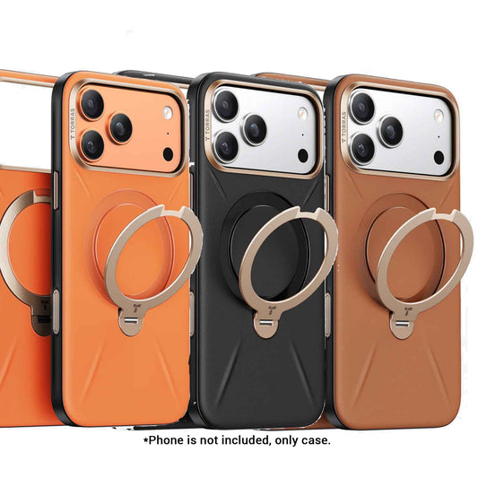 TORRAS Ostand Q3 VegSkin Case for iPhone 17 Pro Max / 17 Pro - Magsafe Compatible Vegan Leather Case