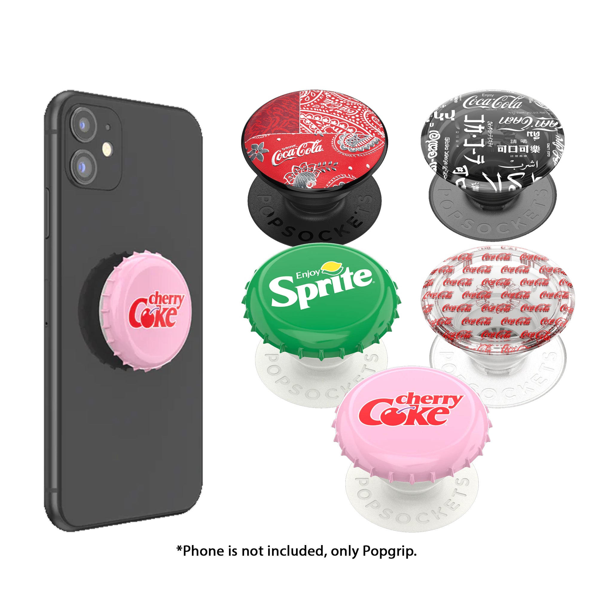 PopSockets Swappable Popgrip Licensed - Coca Cola / Sprite Series ...