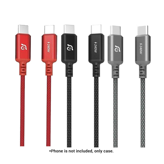 ADAM Element CASA P120 / P200 USB-C to USB-C 240W Braided Charging Cable 480Mbps Data Transfer PD 3.1