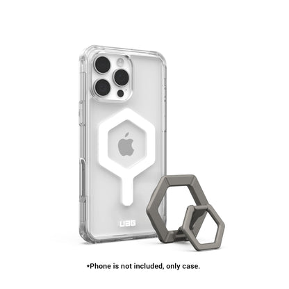 UAG Plyo MagSafe Bundle - Ice White Case + Titanium Ring Stand for iPhone 16 Pro Max - Forexengineer -Malaysia