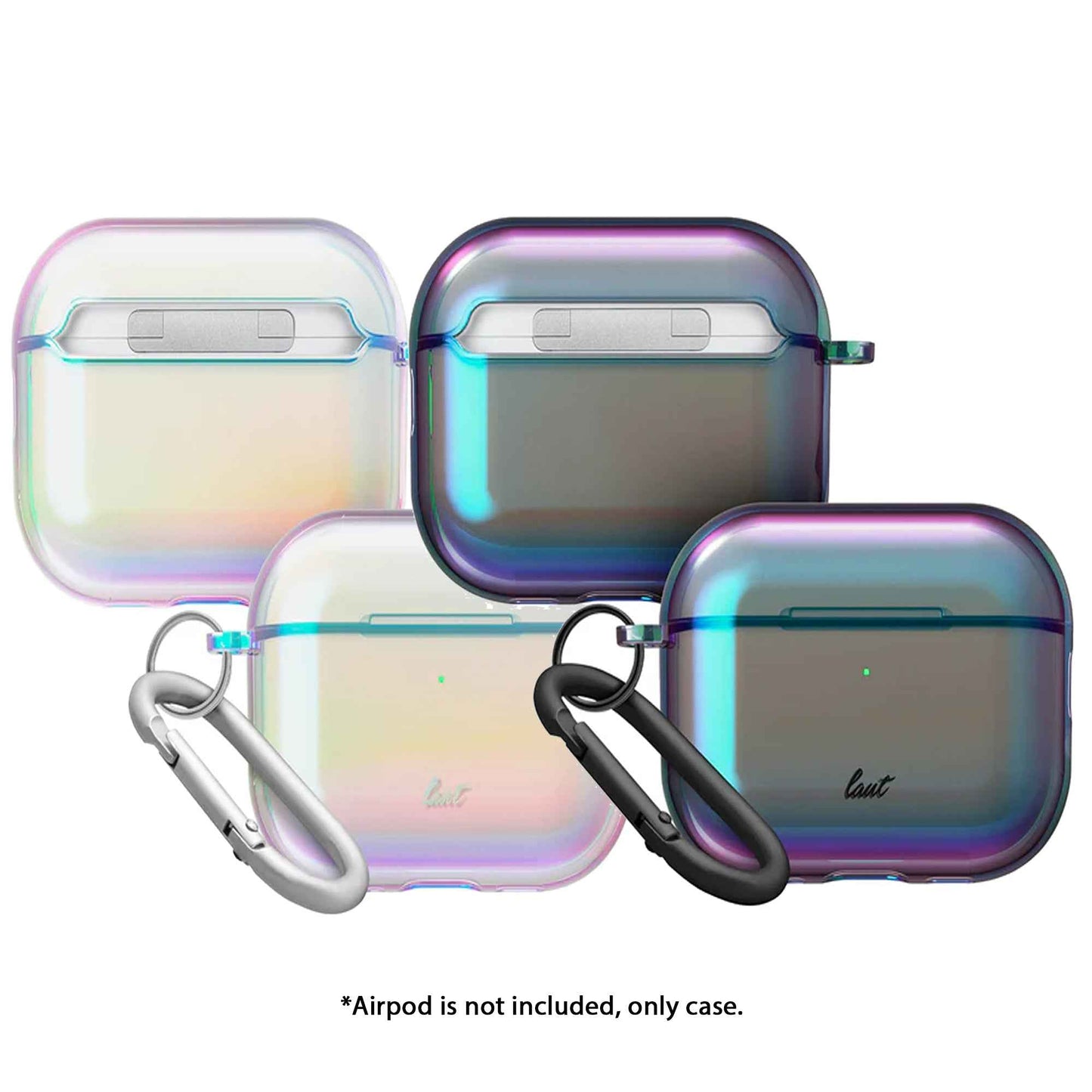 Laut Holo Case for AirPods Pro 3 - Holographic Finish with Carabiner Included