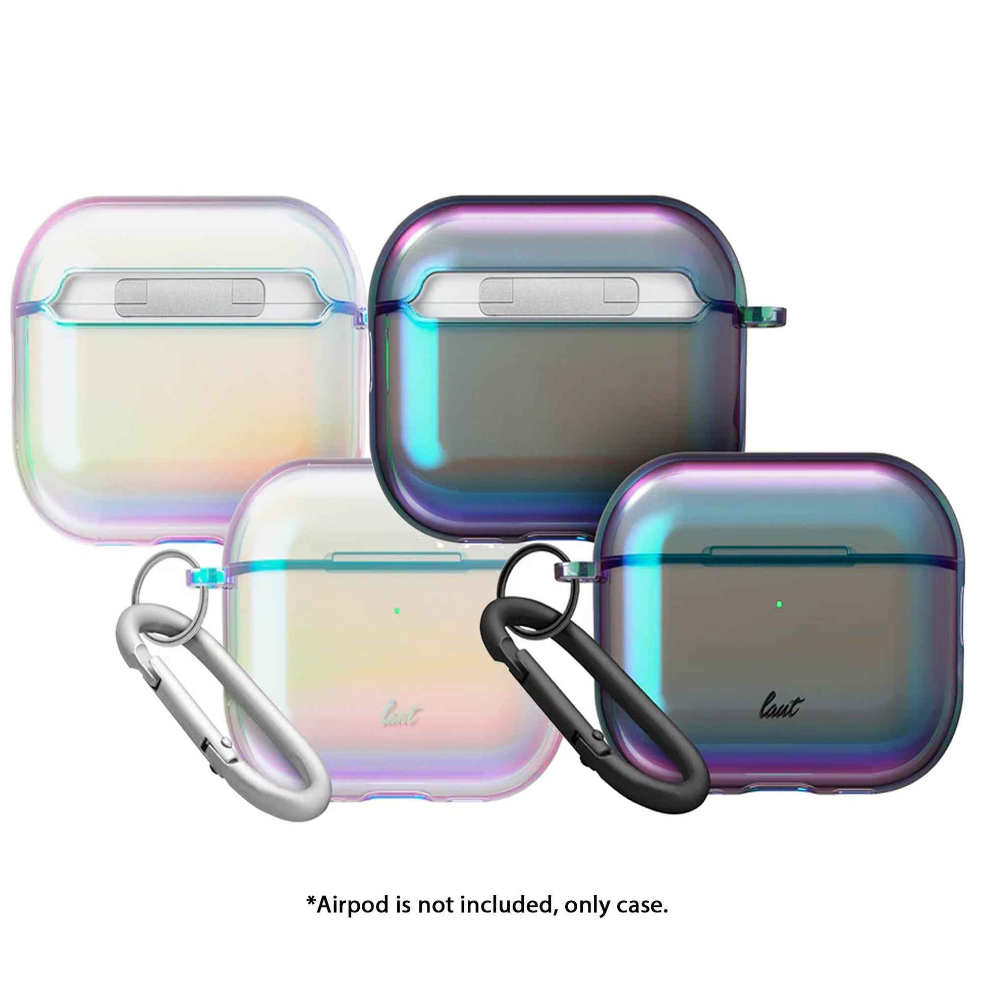 Laut Holo Case for AirPods Pro 3 - Holographic Finish with Carabiner Included