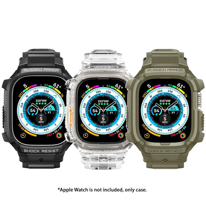 Spigen Rugged Armor Pro for Apple Watch Ultra 2 / Ultra - 49mm - Adjustable Band + Protective Cover - Forexengineer -Malaysia- 8809811868791-8809811868807-8809896742733