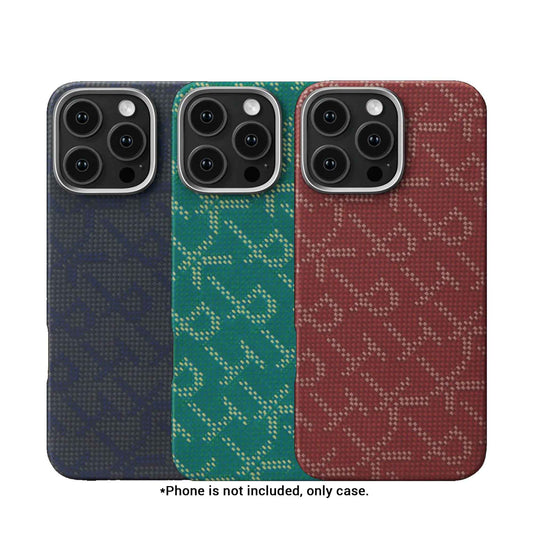 PITAKA Monogram Tactile Woven Case for iPhone 16 Series - MagSafe Compatible