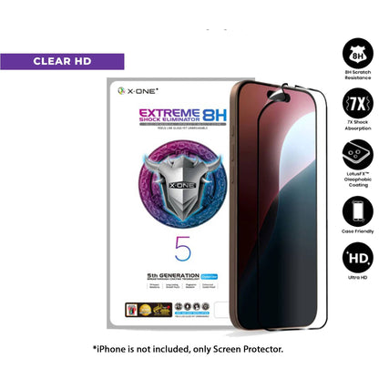 X.One Extreme Shock Eliminator 8H (5th Generation) for iPhone 16 Series - Clear HD - Forexengineer -Malaysia