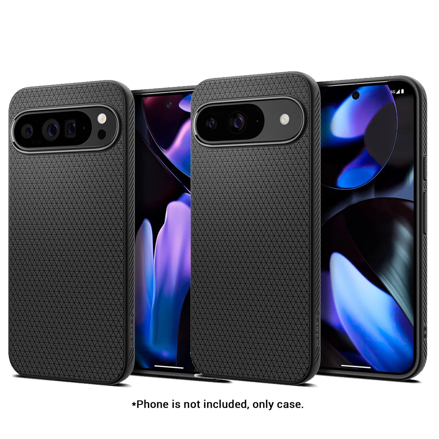 Spigen Liquid Air for Google Pixel 9 Pro XL / Pixel 9 Pro / Pixel 9 - Non-Slip Grip Case - Matte Black