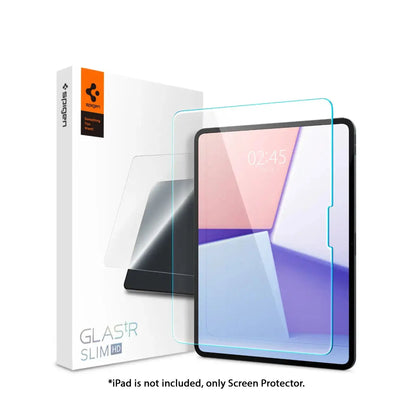 Spigen Screen Protector Glas tR Slim HD for iPad Pro 13" / iPad Air 11'' ( 2024 ) M4 - 1 Pack Tempered Glass - Clear - Forexengineer -Malaysia- 8809971227322-8809971227278