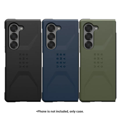 UAG Civilian for Samsung Galaxy Z Fold 6 - Covered Hinge and Qi Wireless Charger Compatible - Forexengineer -Malaysia- 840283913693-840283913709-840283913716
