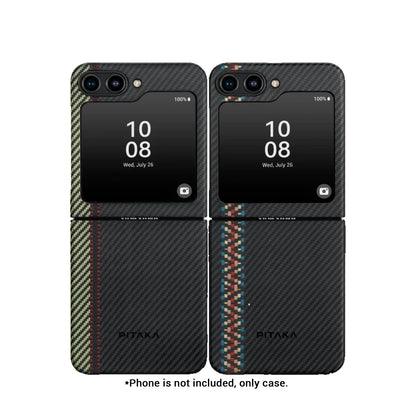 PITAKA MagEZ Case 3 for Samsung Galaxy Z Flip 5 - Forexengineer -Malaysia- 7493554146110-749355414628