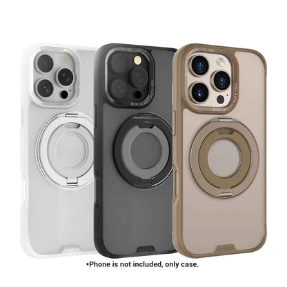 Hoda ROUGH Magnet with 360° Foldable Rotating Ring-holder Stand for iPhone 16 Series