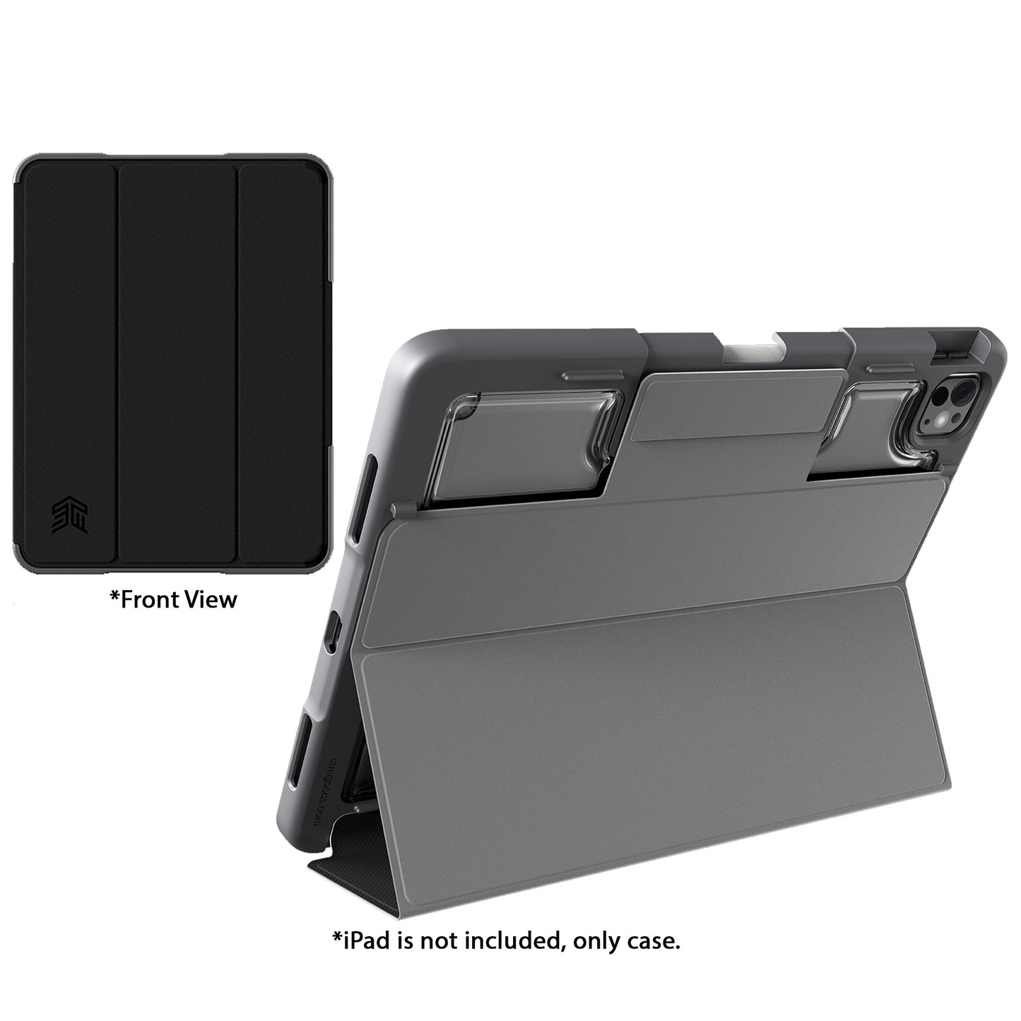 STM Dux Plus Case for iPad Pro 11" / Pro 13" ( 2024 ) M4 With Build In Apple Pencil Holder - Black