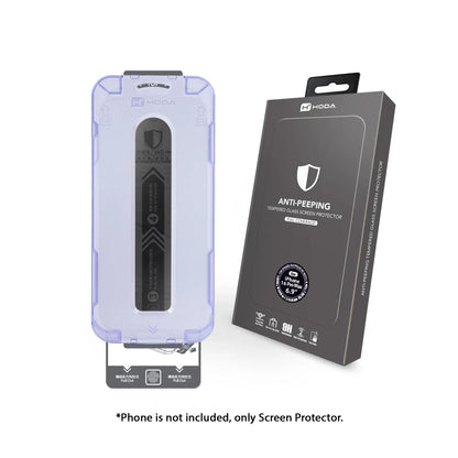 Hoda Tempered Glass Screen Protector for iPhone 16 Series ( Dust Free Helper Included ) Anti-Peeper - Privacy - Forexengineer -Malaysia