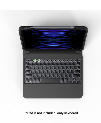 ZAGG Pro Keys 2 Wireless Keyboard Case for iPad Air 11"/13" (2024, M2) with Apple Pencil Storage - Black - Forexengineer -Malaysia