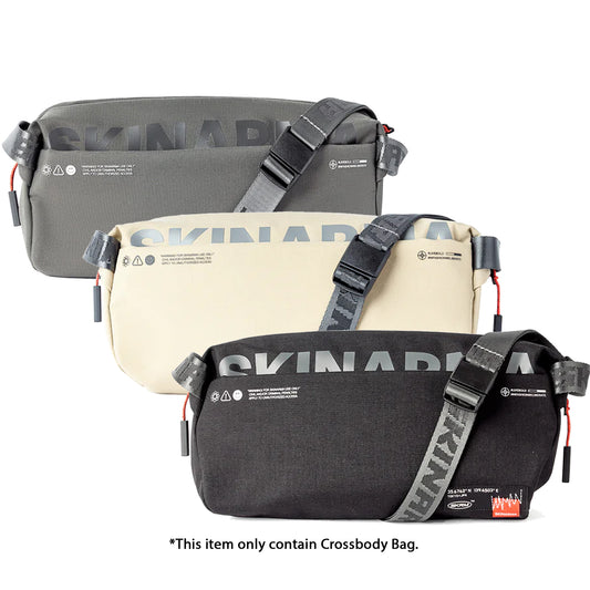 SKINARMA Fardel Crossbody Bag / Sling Bag - 2D Printing with Water-resistant Zip and Fabric