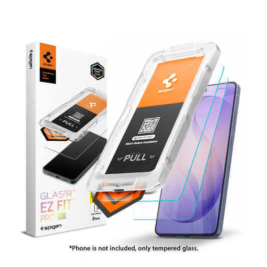 [2 Pack] Spigen Glas.tR EZ Fit Pro HD for Samsung Galaxy S26 Ultra / S26 Plus / S26 - Tempered Glass Screen Protector