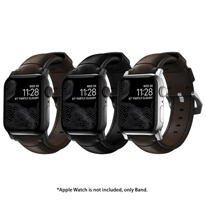 NOMAD Traditional Leather Band for Apple Watch Ultra 2/1 & all previous versions - Forexengineer -Malaysia- 856504004682-856504004675-855848007915