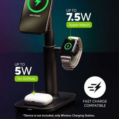 Mophie 3 in 1 Extendable Stand with MagSafe - 15W Fast Charging - Forexengineer -Malaysia- 840056181649