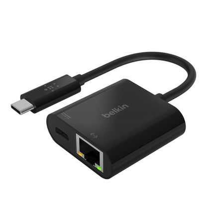 [ONLINE EXCLUSIVE] BELKIN USB-C to Ethernet + Charge Adapter 60W PD 1000 Mbps - Forexengineer-malaysia