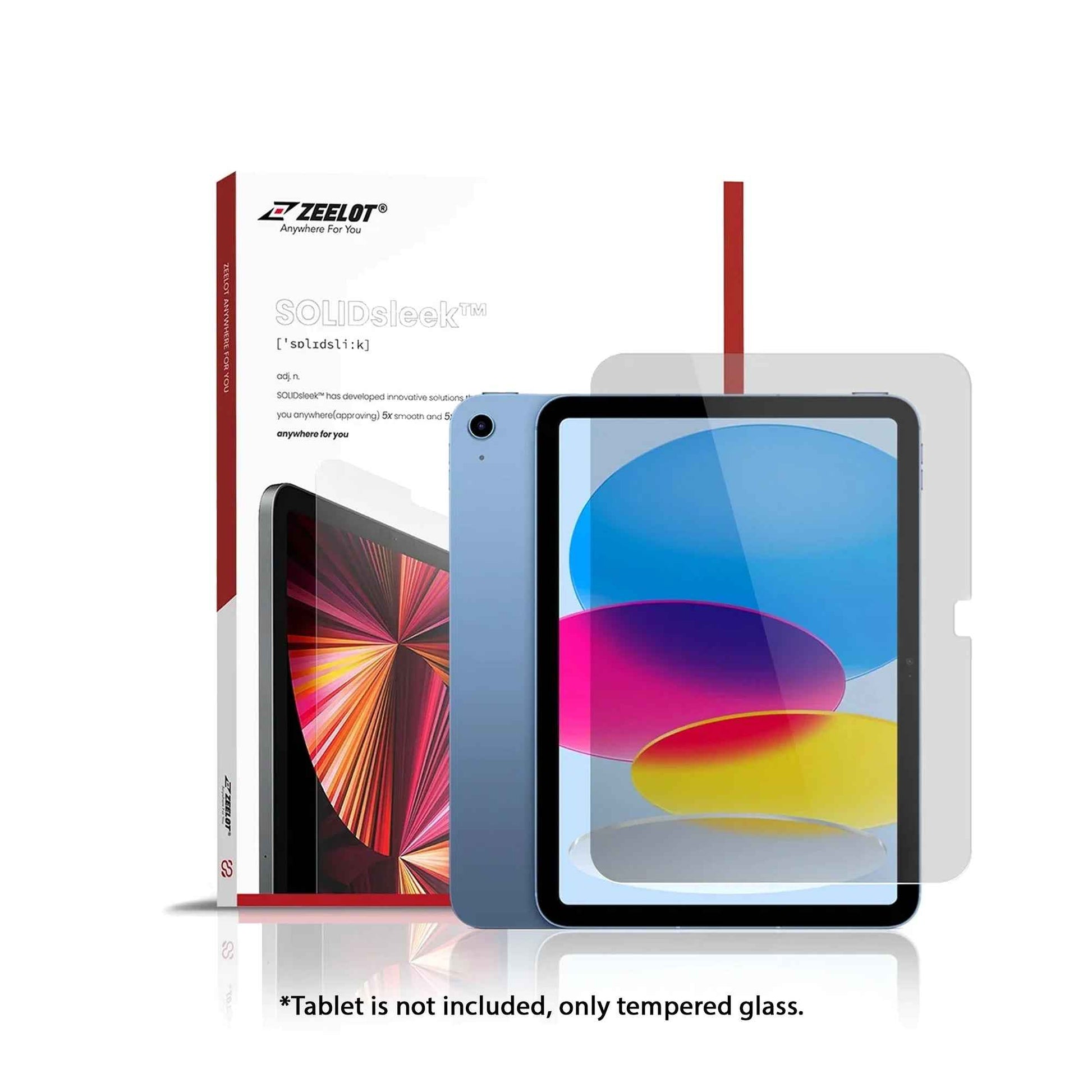 ZEELOT SOLIDsleek 2.5D Privacy , Clear , Anti-Glare Tempered Glass for iPad A16 11th Gen ( 2025 ) / iPad 10.9” 10th Gen ( 2022 ) Screen Protector