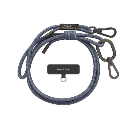 MAGEASY 6mm Rope Strap + Strap Card - Phone Lanyard Adjustable Length - Forexengineer -Malaysia- 4895241114809-4895241114816-4895241114823-4895241114830-4895241114847-4895241114854-4895241114861-4895241114878-4895241114885