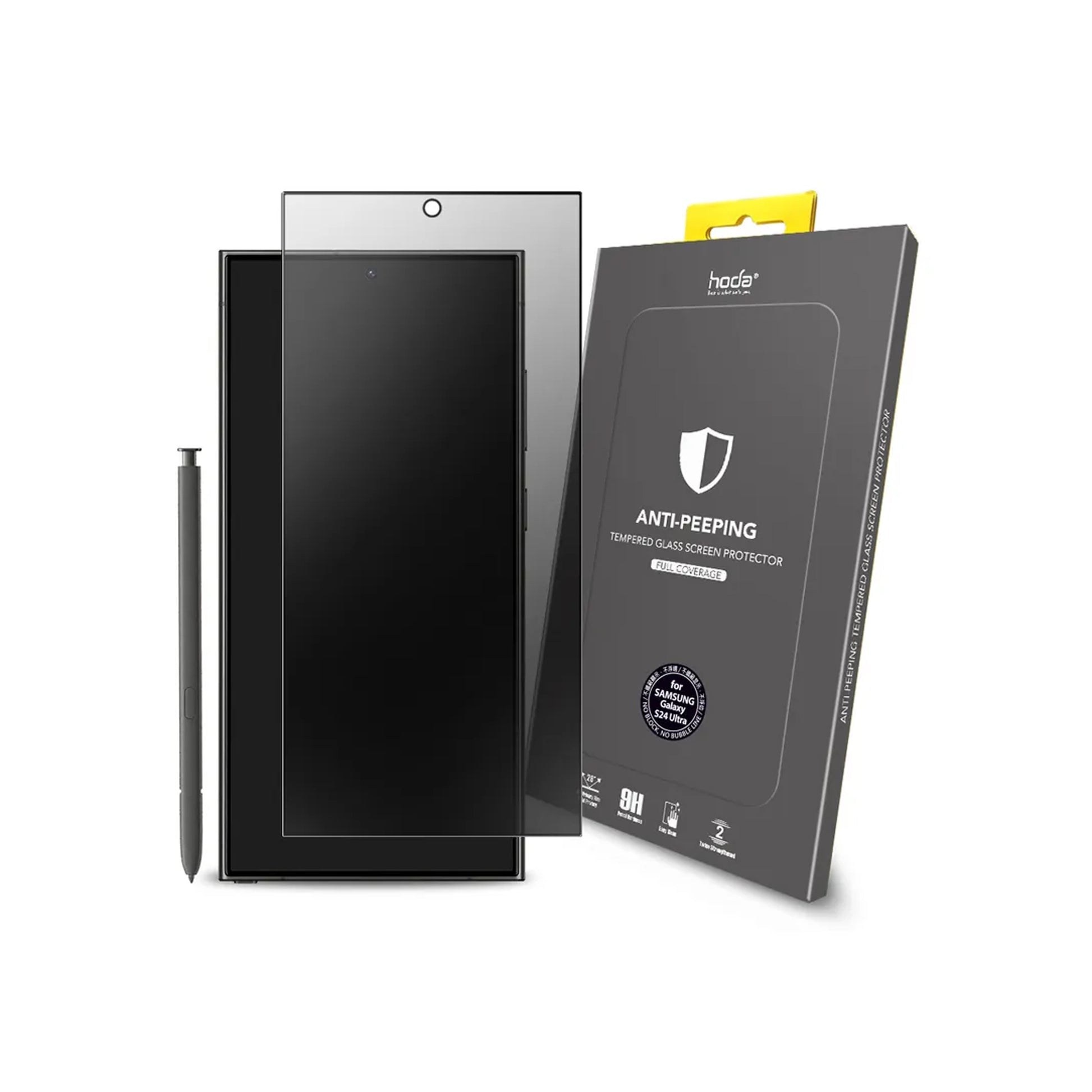 HODA Anti-Peeper ( Privacy ) Full Coverage Tempered Glass Screen Protector for Samsung Galaxy S25 Ultra / S24 Ultra - Forexengineer -Malaysia- 4711441976804-4711595737979