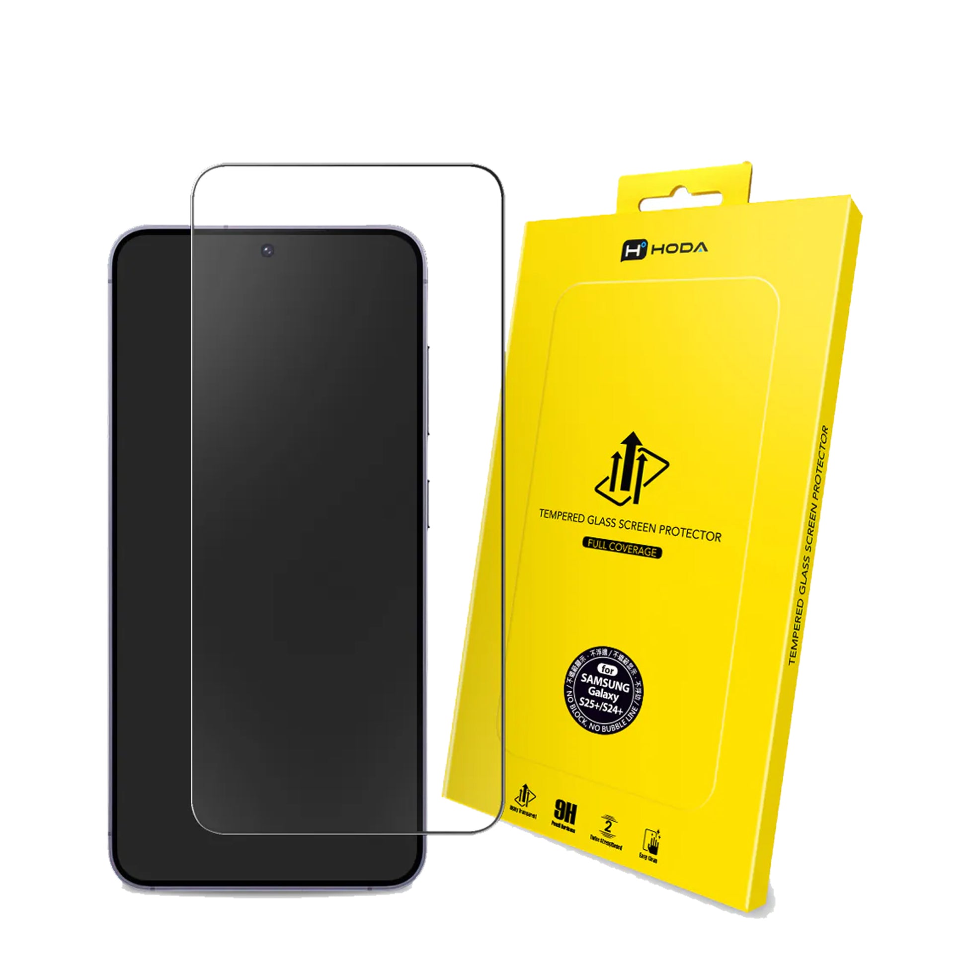 HODA 0.21mm 2.5D Full Coverage Tempered Glass Screen Protector for Samsung Galaxy S25 Series / S24 Series - Clear - Forexengineer -Malaysia- 4711595737955-4711441976835-4711441976828-4711441976811