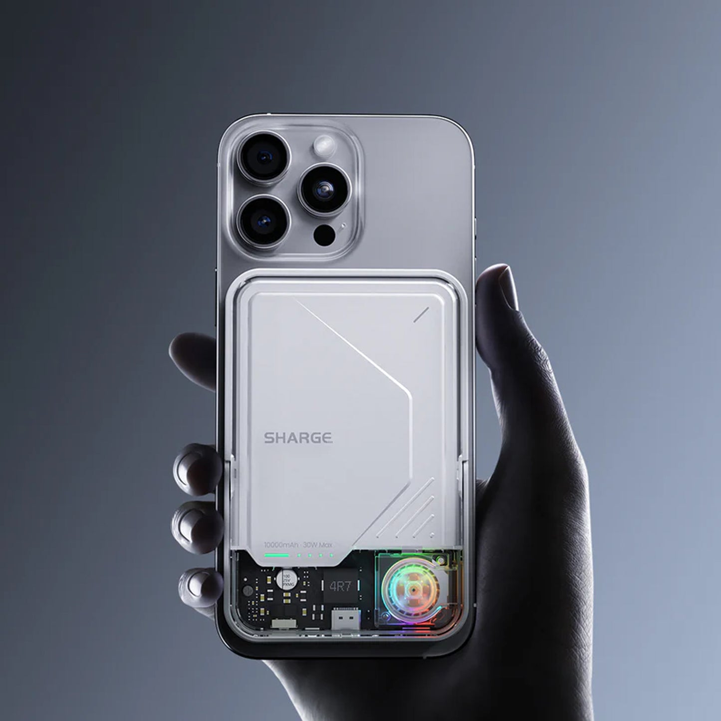 SHARGE ICEMAG 2 Active Cooling with Stand - 10,000mAh Powerbank Magsafe and Qi2 Compatible - Forexengineer -Malaysia- 6973154658691