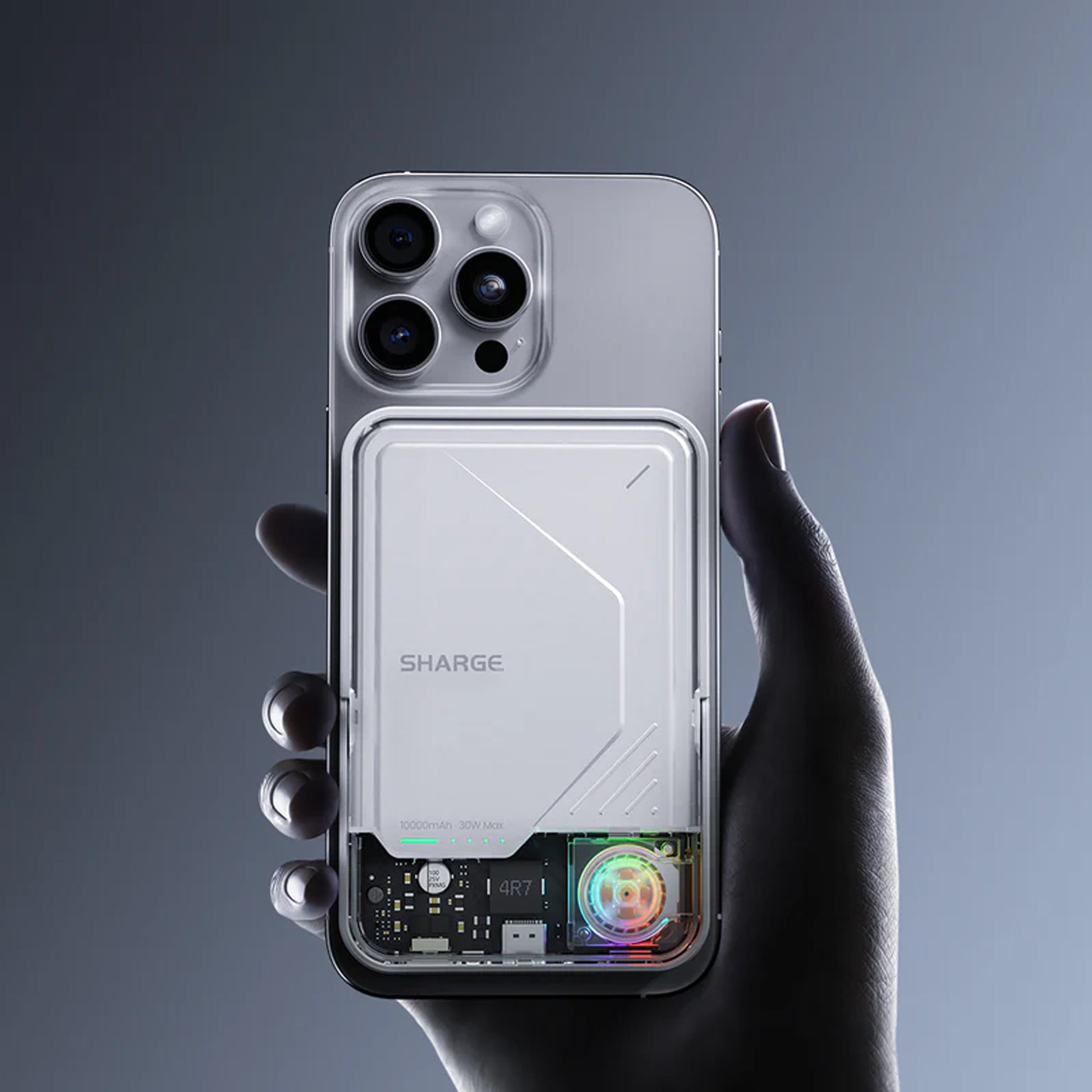 SHARGE ICEMAG 2 Active Cooling with Stand - 10,000mAh Powerbank Magsafe and Qi2 Compatible - Forexengineer -Malaysia- 6973154658691