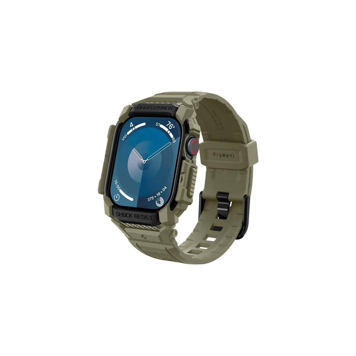 SPIGEN Rugged Armor Pro for Apple Watch Series 10 ( 46mm ) - Adjustable Band + Protective Case - Forexengineer -Malaysia