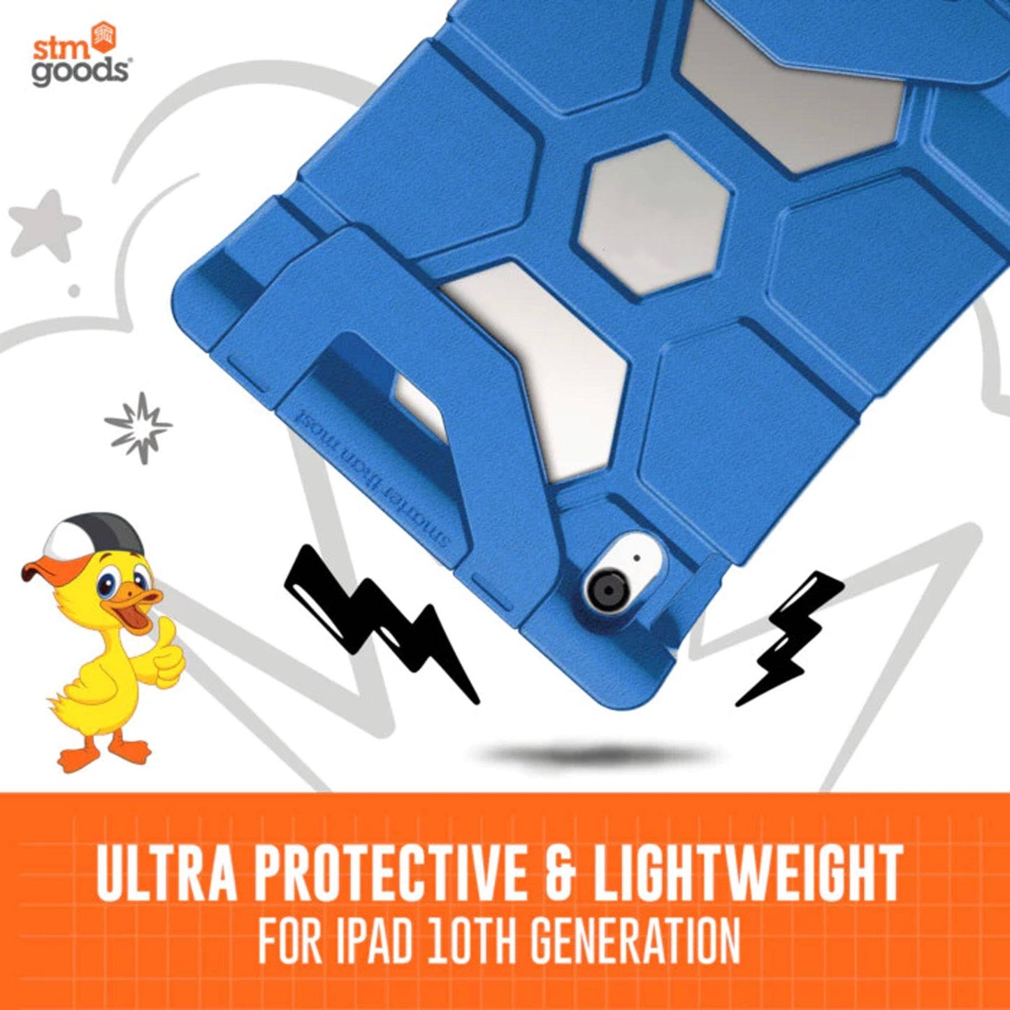 STM Goods Duxling for iPad A16 11th Gen ( 2025 ) / iPad 10.9” 10th Gen ( 2022 ) - Build with Two Handles and Ultra-Protective Design - Forexengineer -Malaysia