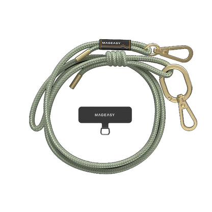 MAGEASY 6mm Rope Strap + Strap Card - Phone Lanyard Adjustable Length - Forexengineer -Malaysia- 4895241114809-4895241114816-4895241114823-4895241114830-4895241114847-4895241114854-4895241114861-4895241114878-4895241114885