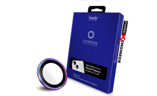 Hoda Sapphire Lens Protector for iPhone 13 Mini - 13 - Flamed Titanium (2pcs) (Barcode: 4711103541364 )