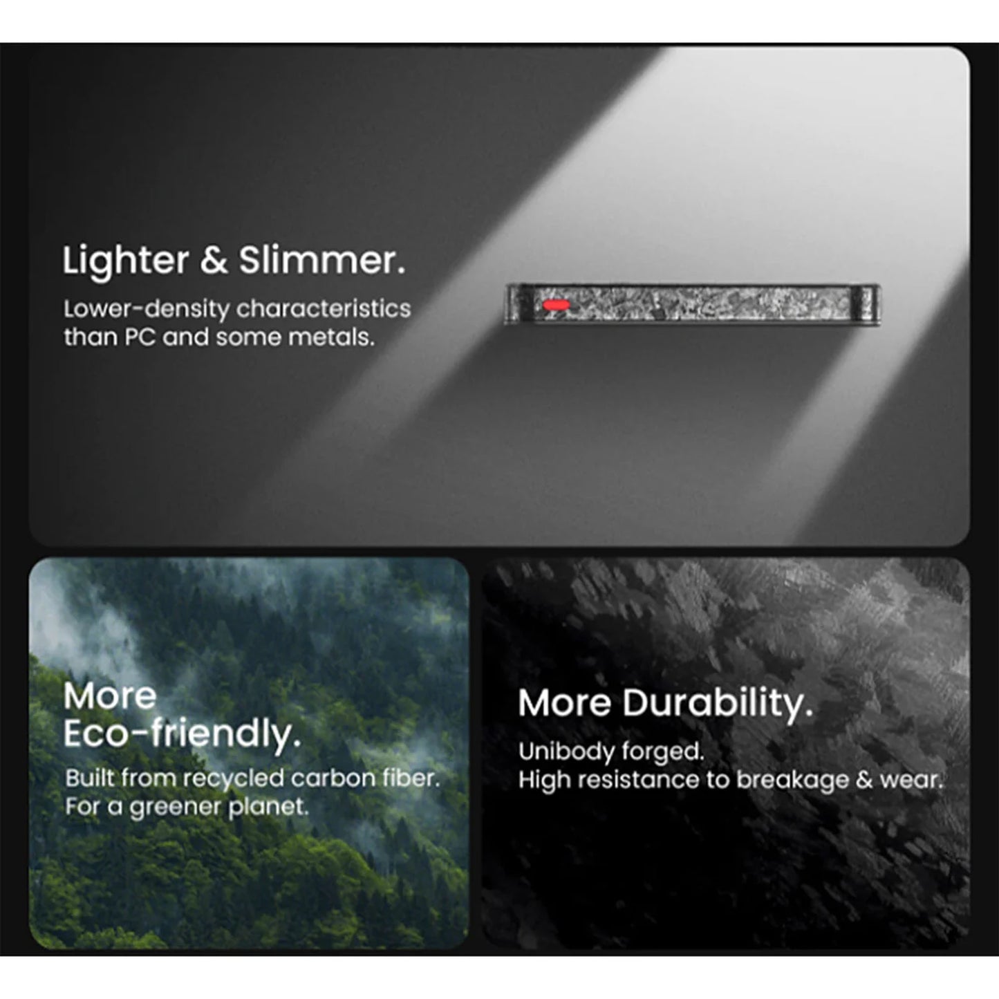 Sharge CarbonMag 10K - Magsafe Compatible and Support Qi2 15W Wireless Charging Carbon Fiber Power Bank PD20W 10,000mAh - Forexengineer -Malaysia