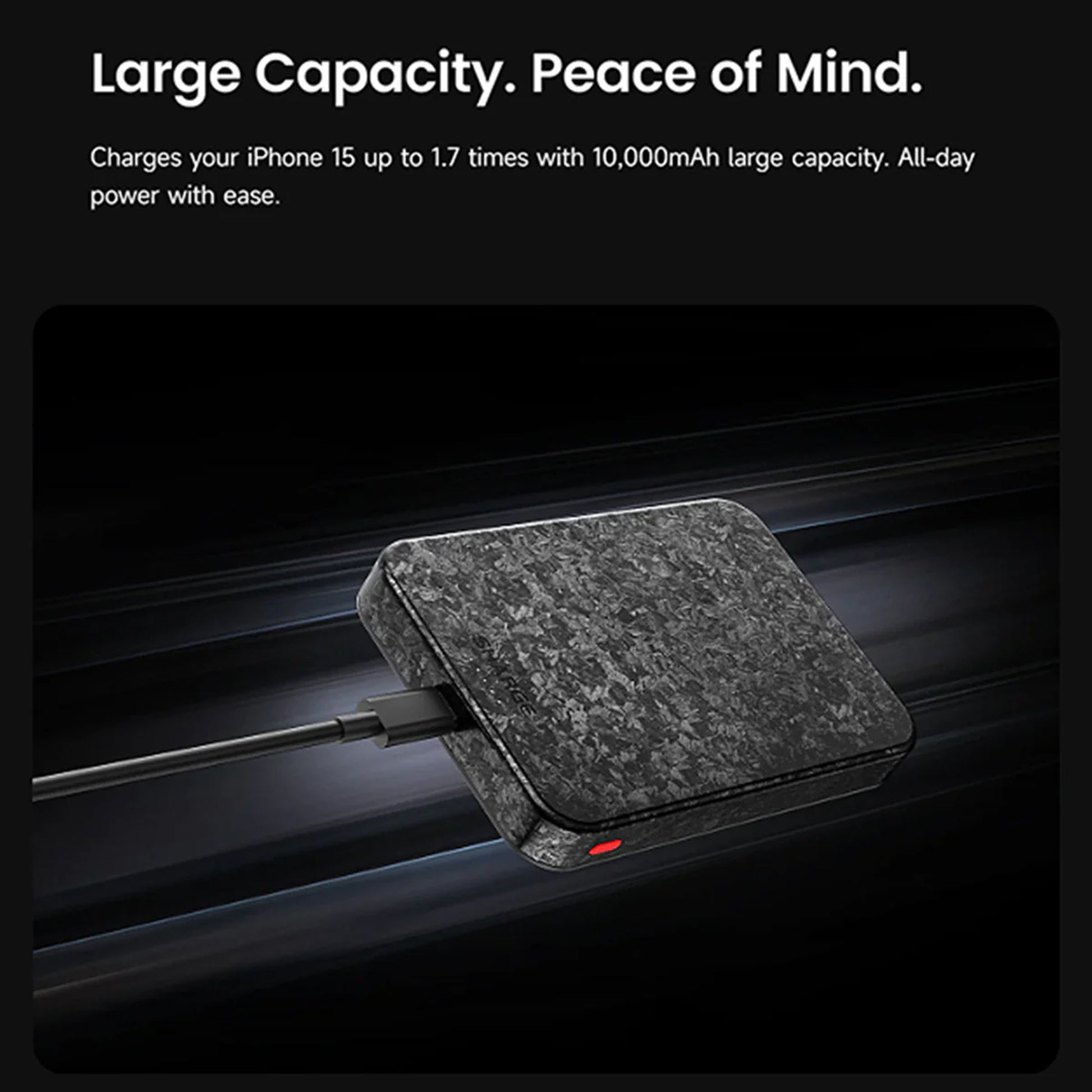 Sharge CarbonMag 10K - Magsafe Compatible and Support Qi2 15W Wireless Charging Carbon Fiber Power Bank PD20W 10,000mAh - Forexengineer -Malaysia
