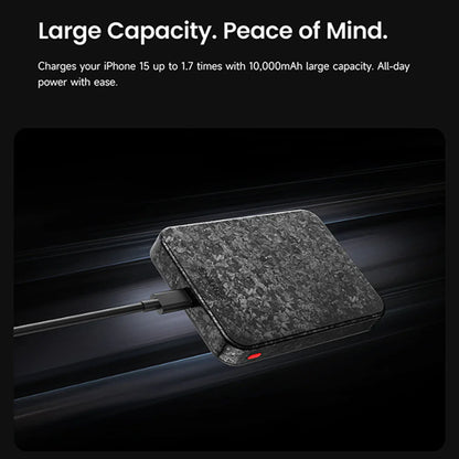 Sharge CarbonMag 10K - Magsafe Compatible and Support Qi2 15W Wireless Charging Carbon Fiber Power Bank PD20W 10,000mAh - Forexengineer -Malaysia